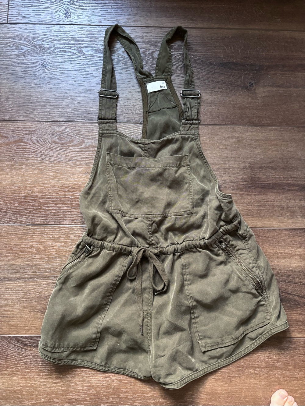 Wilfred brown canvas overalls with adjustable straps